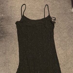 Onyx Nite Black Glitter Dress
